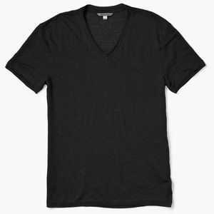 John Varvatos Linen V-Neck